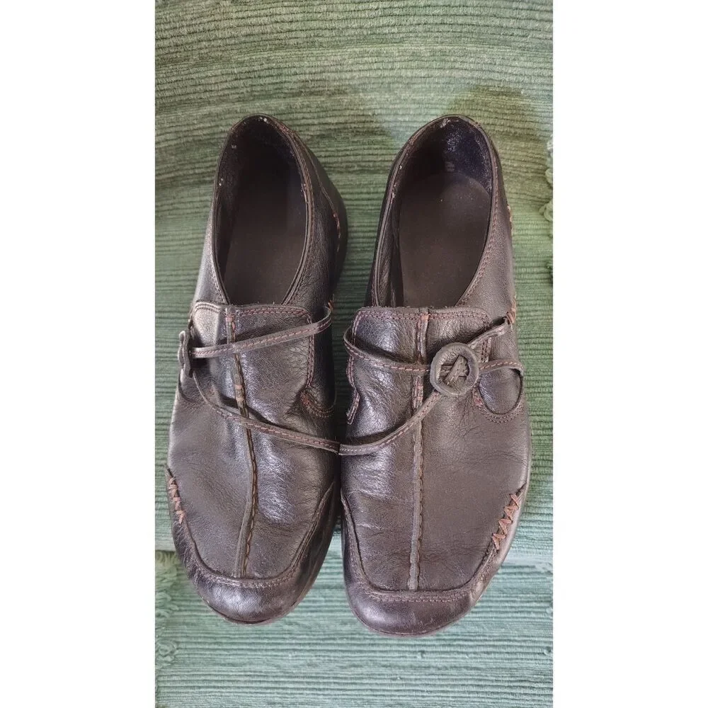 Clarks Wave Run Dark Brown Slip-on Loafers 7M